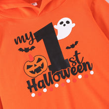 Load image into Gallery viewer, BOO Graphic Long Sleeve Hoodie and Printed Pants Set