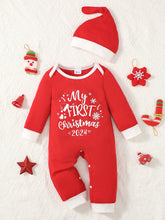 Load image into Gallery viewer, MY FIRST CHRISTMAS 2024 Graphic Jumpsuit