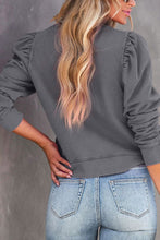 Load image into Gallery viewer, PEACE LOVE PUMPKIN Graphic Puff Sleeve Sweatshirt