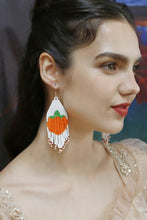 Load image into Gallery viewer, Beaded Fringe Dangle Earring