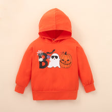 Load image into Gallery viewer, BOO Graphic Long Sleeve Hoodie and Printed Pants Set
