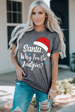 Load image into Gallery viewer, Slogan Graphic Round Neck T-Shirt