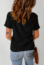 Load image into Gallery viewer, Round Neck Short Sleeve Ghost Graphic T-Shirt
