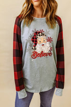Load image into Gallery viewer, Santa Graphic Long Sleeve T-Shirt