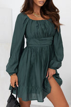 Load image into Gallery viewer, Square Neck Ruffle Hem Dress