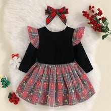Load image into Gallery viewer, Round Neck Long Sleeve MERRY CHRISMAS Reindeer Graphic Dress