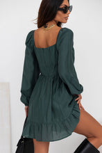Load image into Gallery viewer, Square Neck Ruffle Hem Dress