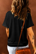 Load image into Gallery viewer, Round Neck Short Sleeve HAPPY HALLOWEEN Graphic T-Shirt