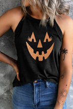 Load image into Gallery viewer, Round Neck Jack-O'-Lantern Graphic Tank Top