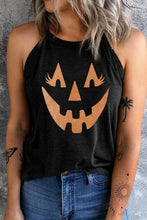 Load image into Gallery viewer, Round Neck Jack-O'-Lantern Graphic Tank Top