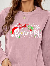 Load image into Gallery viewer, DON&#39;T STOP BELIEVING Graphic Sweatshirt
