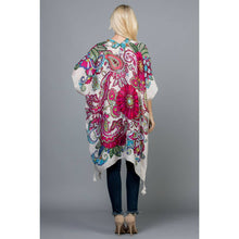 Load image into Gallery viewer, Magenta Floral Kimono
