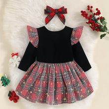 Load image into Gallery viewer, Round Neck Long Sleeve MERRY CHRISMAS Reindeer Graphic Dress
