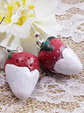 Load image into Gallery viewer, Strawberries &amp; Cream Earrings
