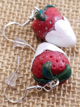 Load image into Gallery viewer, Strawberries &amp; Cream Earrings

